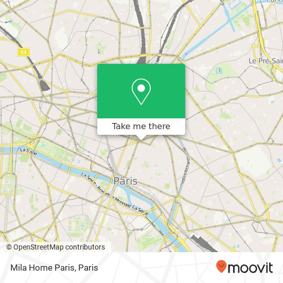 Mapa Mila Home Paris