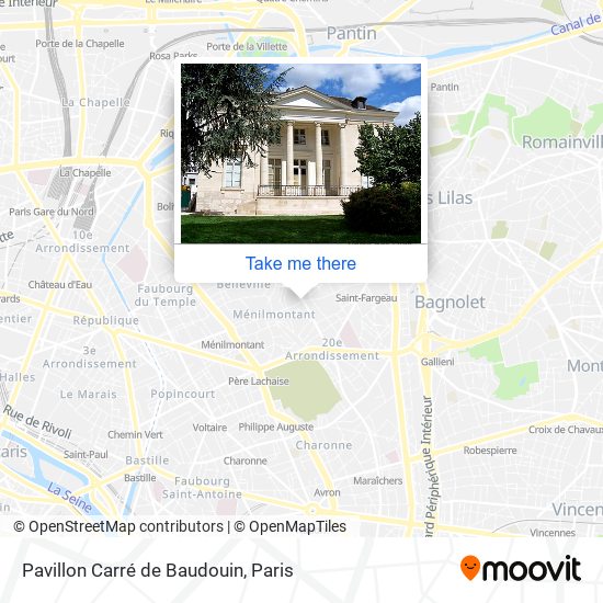 Pavillon Carré de Baudouin map