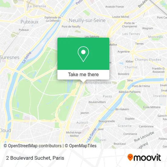 2 Boulevard Suchet map