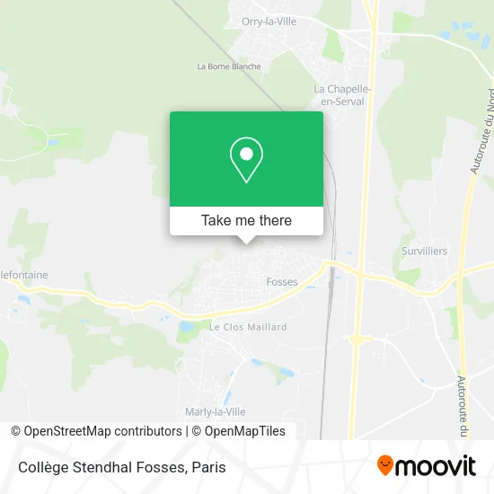 Collège Stendhal Fosses map