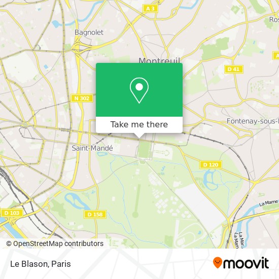 Mapa Le Blason