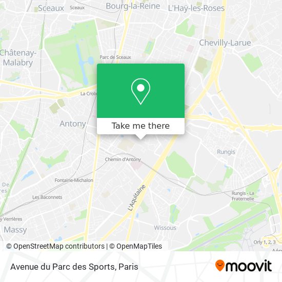 Avenue du Parc des Sports map