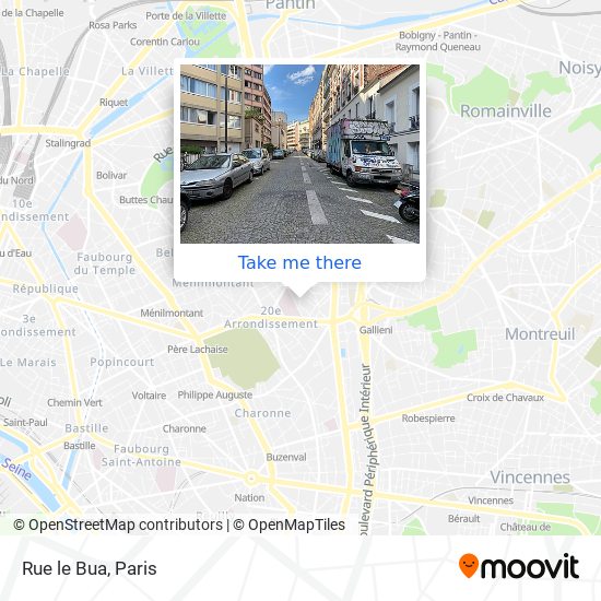 Rue le Bua map