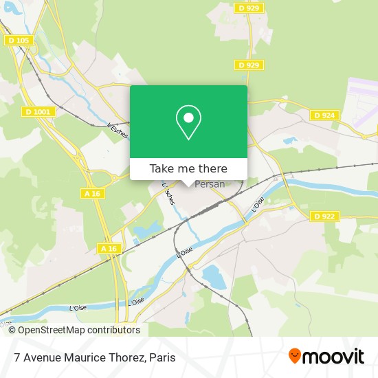 7 Avenue Maurice Thorez map