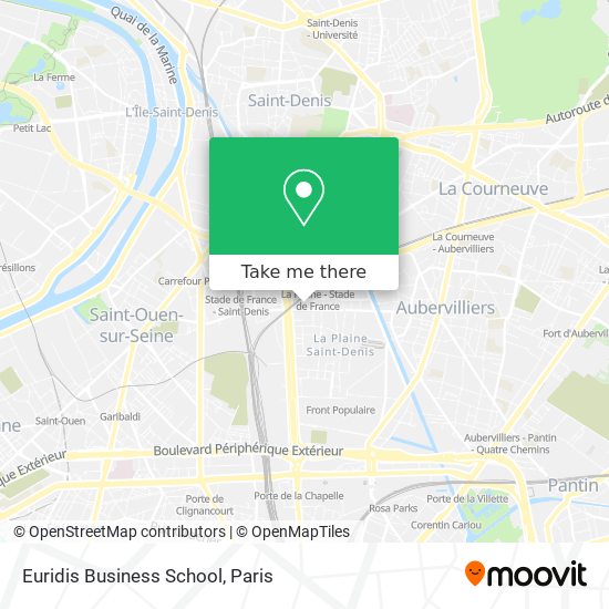 Euridis Business School map
