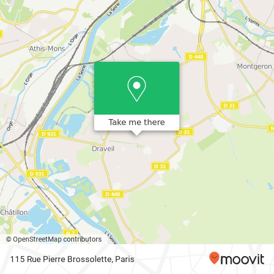 Mapa 115 Rue Pierre Brossolette