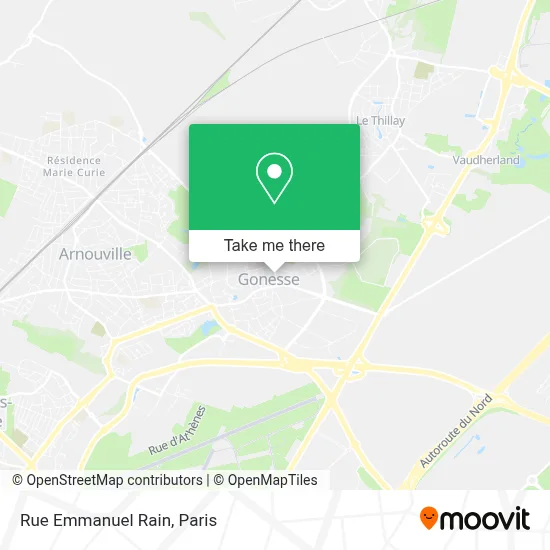 Rue Emmanuel Rain map