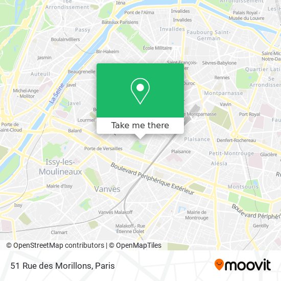 51 Rue des Morillons map