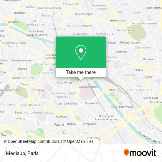 Medisup map