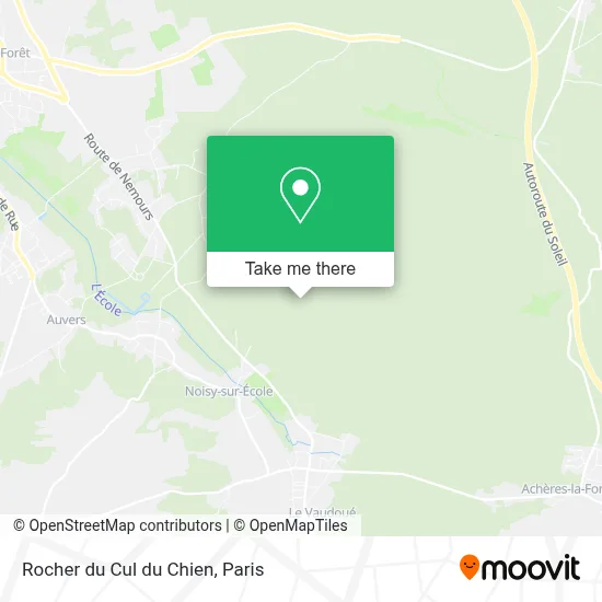 Rocher du Cul du Chien map