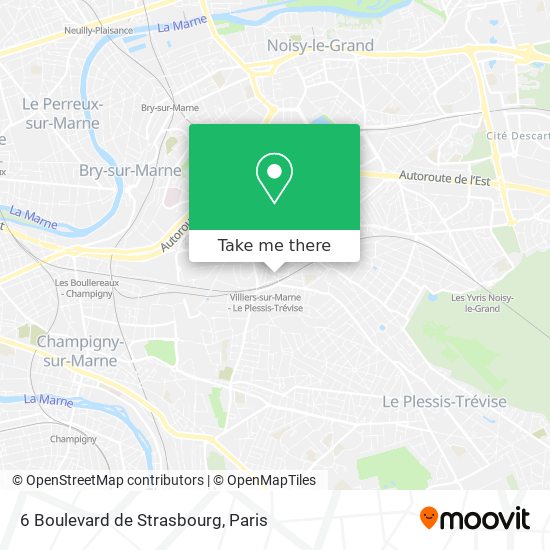 Mapa 6 Boulevard de Strasbourg