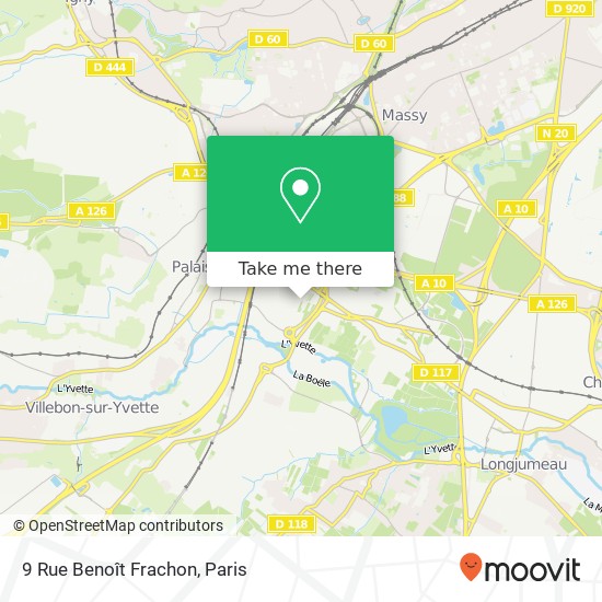 Mapa 9 Rue Benoît Frachon