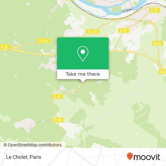 Le Cholet map