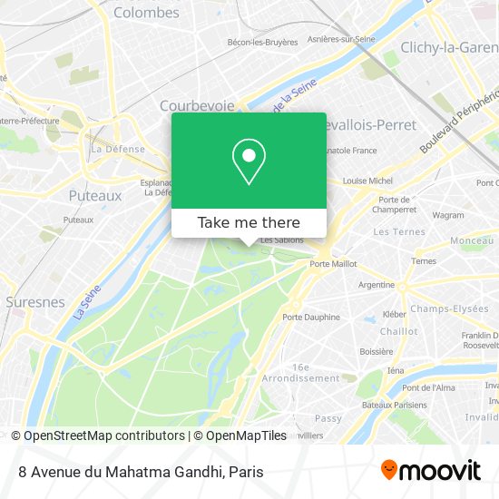8 Avenue du Mahatma Gandhi map