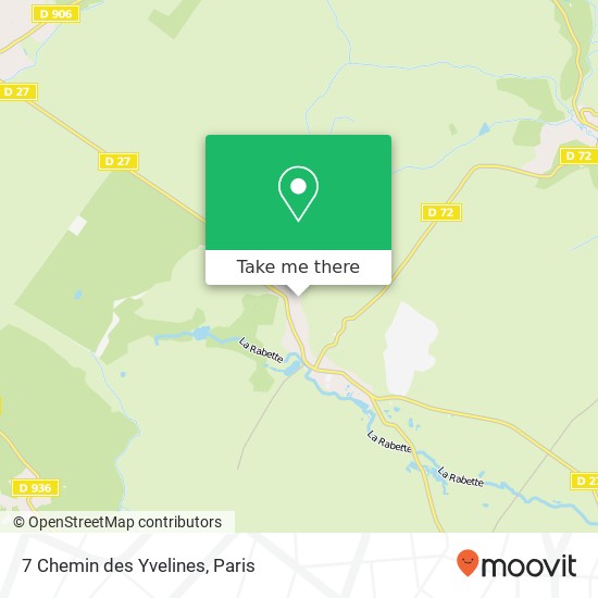 Mapa 7 Chemin des Yvelines