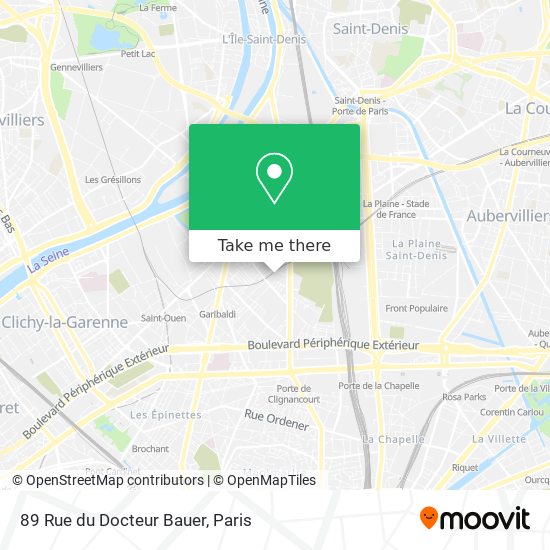 89 Rue du Docteur Bauer map