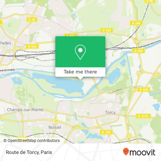 Route de Torcy map