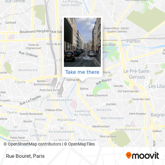 Mapa Rue Bouret