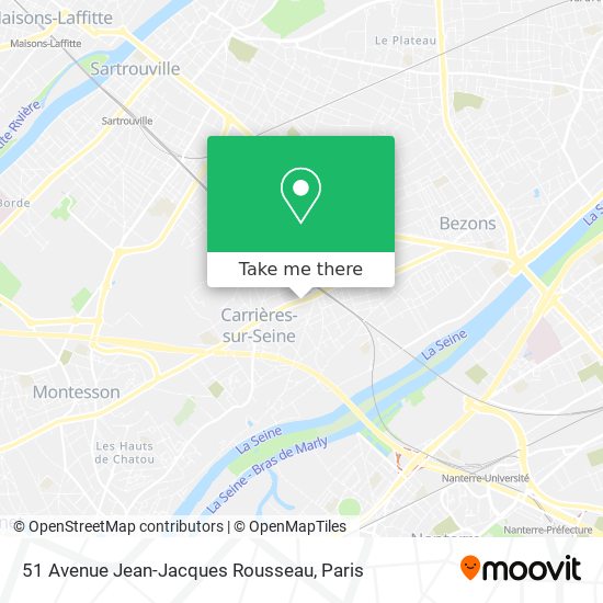 Mapa 51 Avenue Jean-Jacques Rousseau