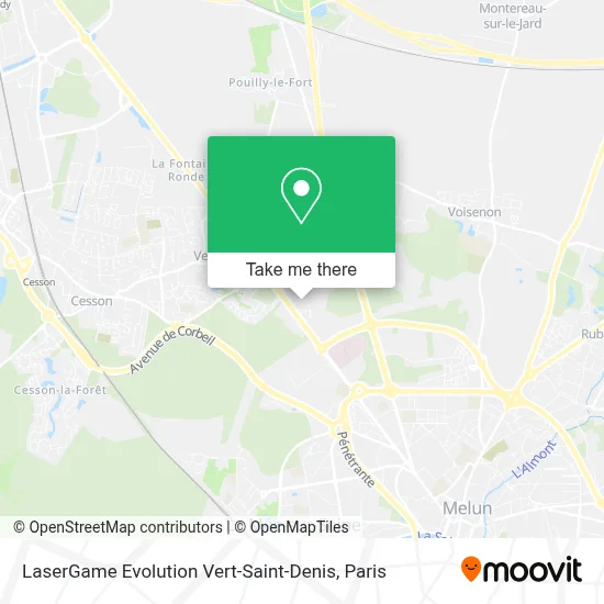 LaserGame Evolution Vert-Saint-Denis map