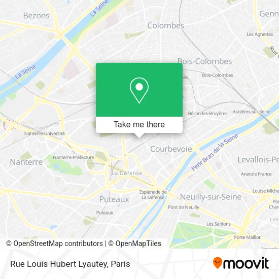 Rue Louis Hubert Lyautey map