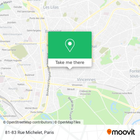 Mapa 81-83 Rue Michelet