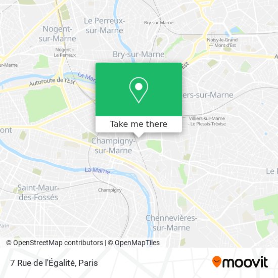 Mapa 7 Rue de l'Égalité