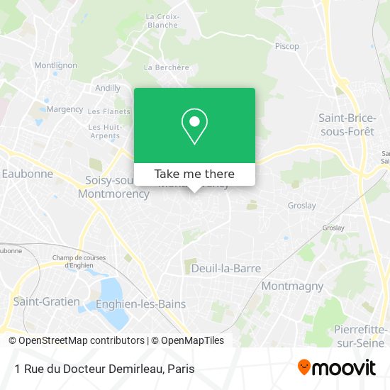 Mapa 1 Rue du Docteur Demirleau
