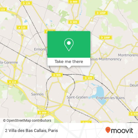 Mapa 2 Villa des Bas Callais