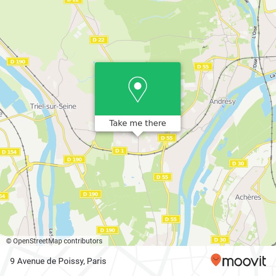 9 Avenue de Poissy map