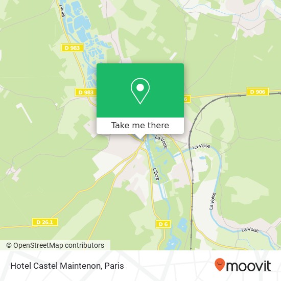 Hotel Castel Maintenon map