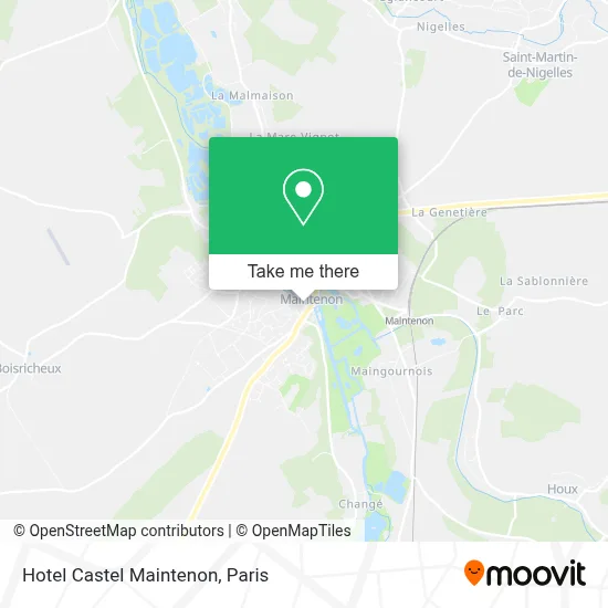 Hotel Castel Maintenon map