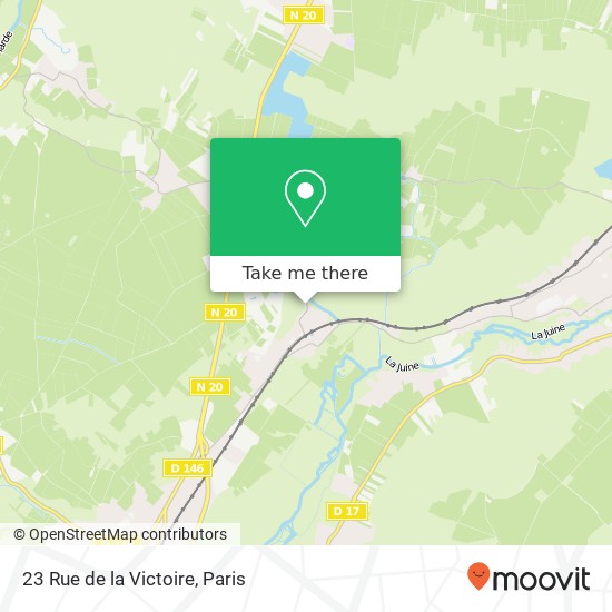 Mapa 23 Rue de la Victoire