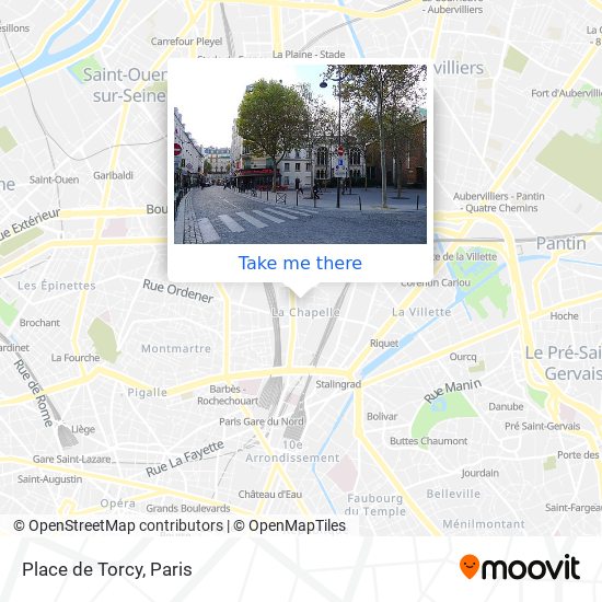 Mapa Place de Torcy