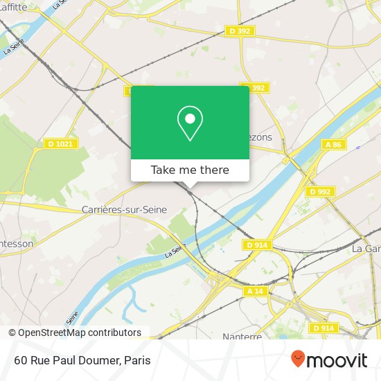 Mapa 60 Rue Paul Doumer