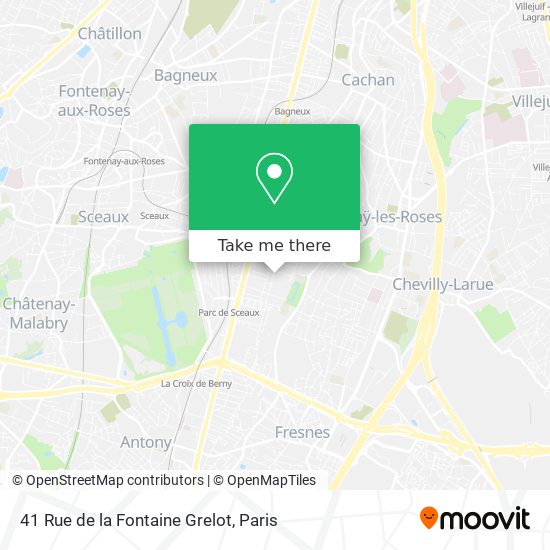 Mapa 41 Rue de la Fontaine Grelot