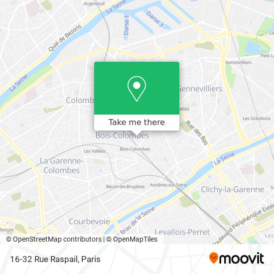 Mapa 16-32 Rue Raspail