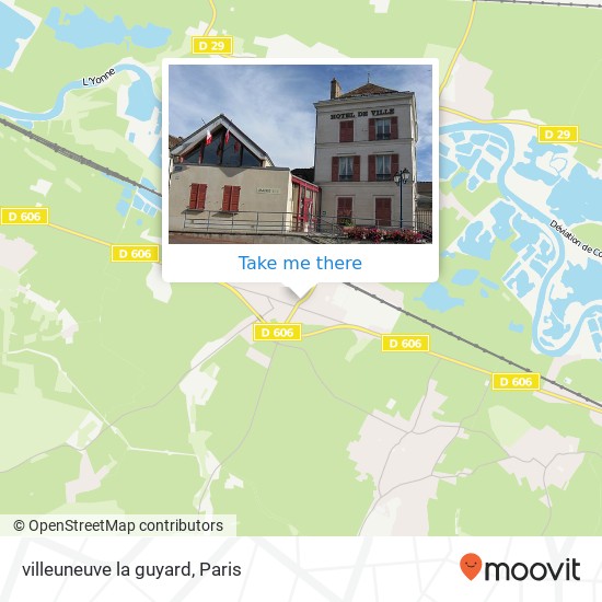 Mapa villeuneuve la guyard