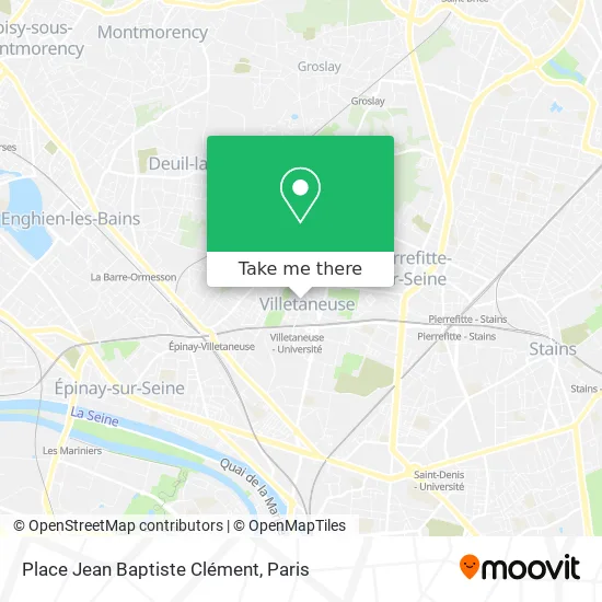 Place Jean Baptiste Clément map