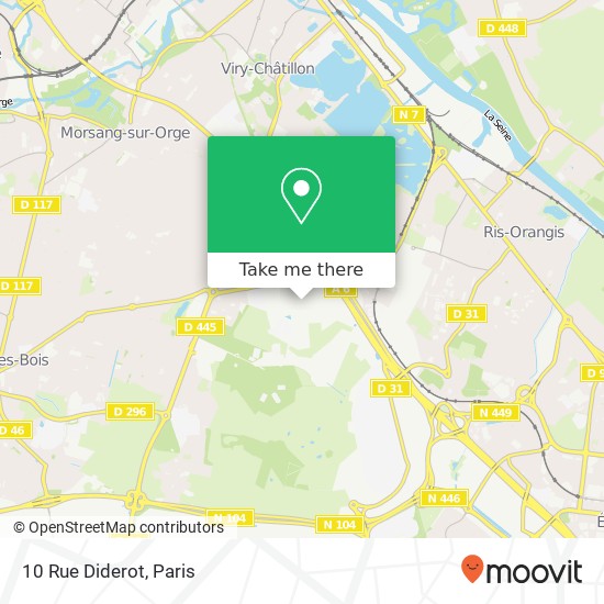 Mapa 10 Rue Diderot
