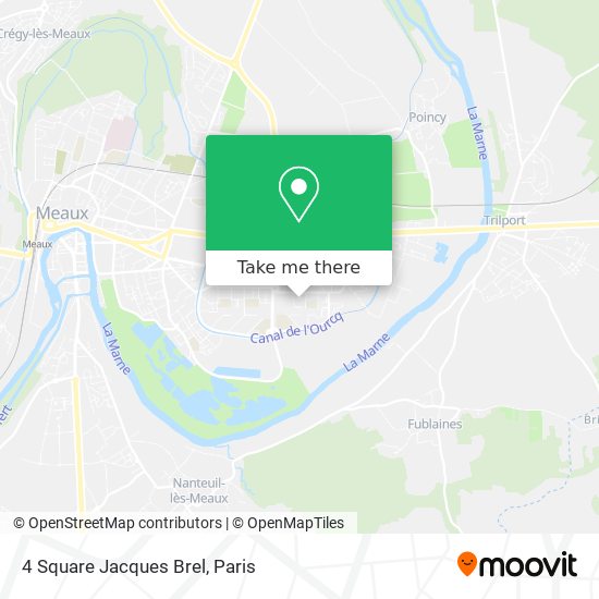 Mapa 4 Square Jacques Brel