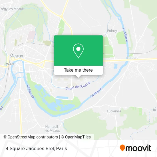 4 Square Jacques Brel map