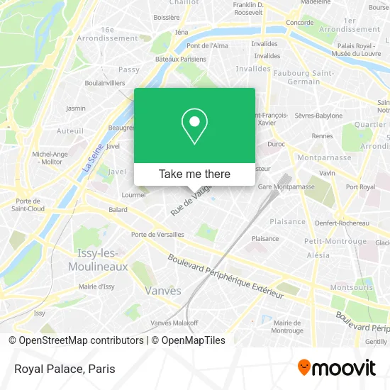 Royal Palace map