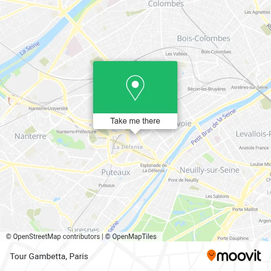 Tour Gambetta map