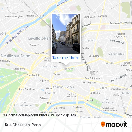 Rue Chazelles map
