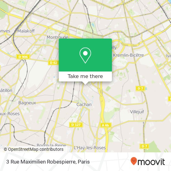Mapa 3 Rue Maximilien Robespierre