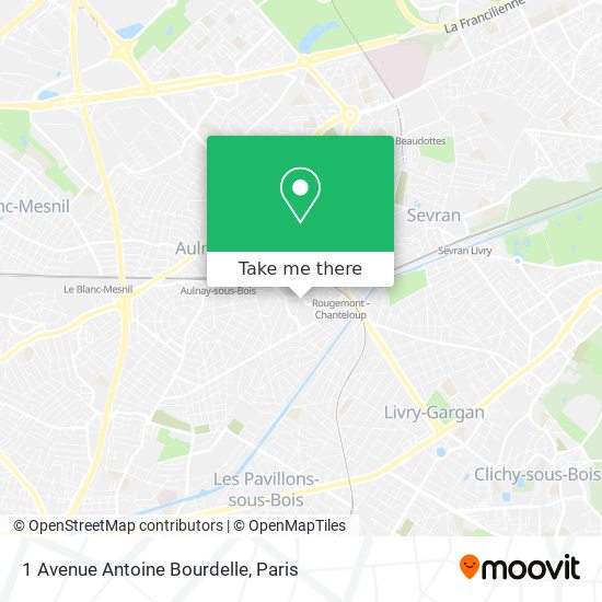 1 Avenue Antoine Bourdelle map