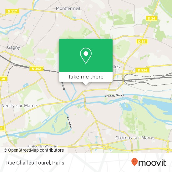 Mapa Rue Charles Tourel