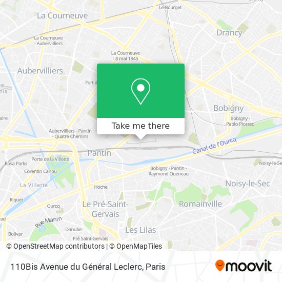 110Bis Avenue du Général Leclerc map