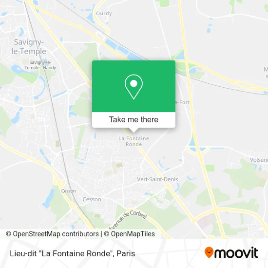 Lieu-dit "La Fontaine Ronde" map